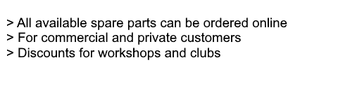 Suzuki genuine spare parts can be ordered online, with discounts for workshops and official clubs